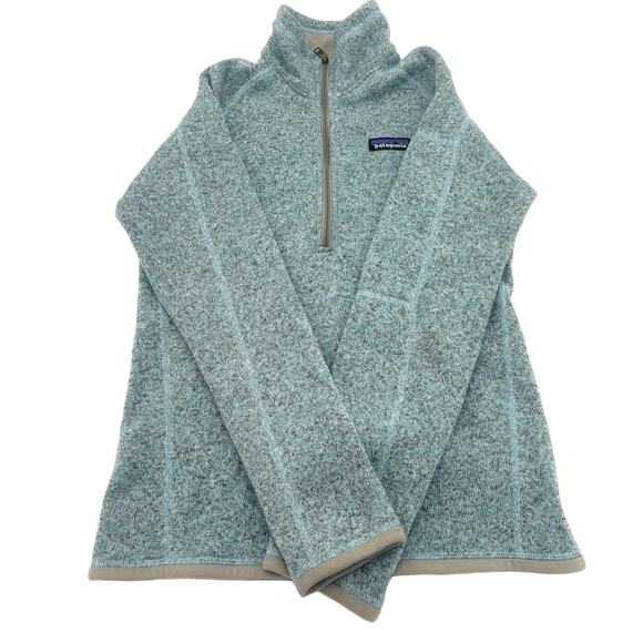 Patagonia Women's “Better Sweater” 1/4 Zip Fleece Size X-Small in Steam Blue-EUC - Picture 2 of 9